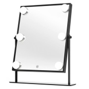 UNIQ-Spiegelspiegel mit Licht- und Berührungsfunktion - Schwarz