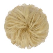 Unordentliches Brötchen-Haar-Fastery mit zerknittertem künstlichen Haar - 24T613 Helles Blond