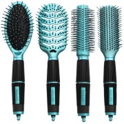 Hair Brush Kit 4 set - Salon Professional - türkis
