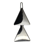 SOHO Triangles Metal Hair Clip, Haarspange - Silber