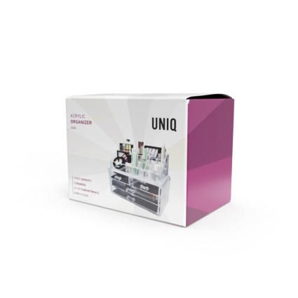 UNIQ Schmuck-/Make-up-Organizer aus Acryl mit 4 Schubladen - SF 1155