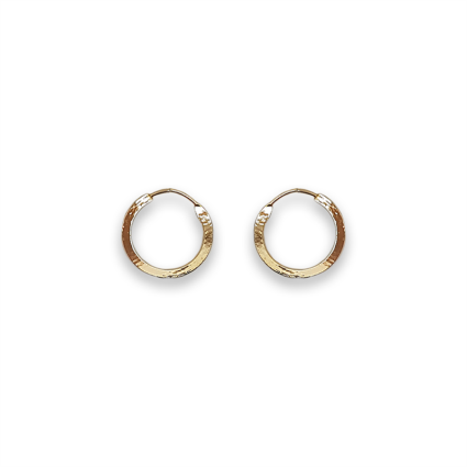 Kreolische Ohrringe für Damen - Gold 15 mm