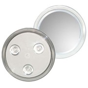 Uniq Badspiegel mit Saugnapf, 10-fache Vergrößerung - Weiß