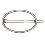 SOHO Oval Circle Hair Clip, Haarspange - Silber