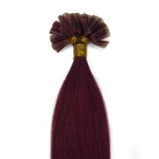 60 cm Hot Fusion Haar Extensions Rot 33#